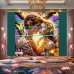 Couple
  Love Golden Artistic Abstract Wall Art Home Decor _02 - Image 2