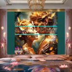 Couple
Love Golden Artistic weather Wall Art Home Decor _21 - Image 2