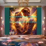 Couple
Love Golden Artistic weather Wall Art Home Decor _29 - Image 2