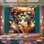 Couple
Love Golden Artistic weather Wall Art Home Decor _03 - Image 2