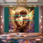 Couple
  Love Golden Artistic Abstract Wall Art Home Decor _31 - Image 2