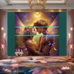 Couple
Love Golden Artistic weather Wall Art Home Decor _32 - Image 2