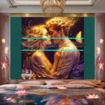Couple
  Love Golden Artistic Abstract Wall Art Home Decor _33 - Image 2