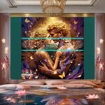 Couple
  Love Golden Artistic Abstract Wall Art Home Decor _37 - Image 2