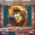 Couple
Love Golden Artistic weather Wall Art Home Decor _38 - Image 2