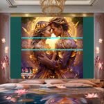 Couple
  Love Golden Artistic Abstract Wall Art Home Decor _39 - Image 2