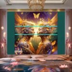 Couple
  Love Golden Artistic Abstract Wall Art Home Decor _45 - Image 2