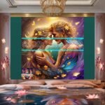 Couple
  Love Golden Artistic Abstract Wall Art Home Decor _46 - Image 2