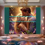 Couple
Love Golden Artistic weather Wall Art Home Decor _48 - Image 2