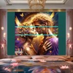 Couple
  Love Golden Artistic Abstract Wall Art Home Decor _53 - Image 2