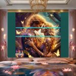 Couple
Love Golden Artistic weather Wall Art Home Decor _55 - Image 2