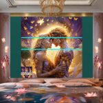 Couple
Love Golden Artistic weather Wall Art Home Decor _62 - Image 2