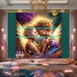 Couple
  Love Golden Artistic Abstract Wall Art Home Decor _64 - Image 2