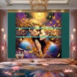 Couple
  Love Golden Artistic Abstract Wall Art Home Decor _71 - Image 2