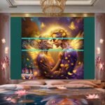 Couple
  Love Golden Artistic Abstract Wall Art Home Decor _79 - Image 2