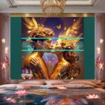 Couple
Love Golden Artistic weather Wall Art Home Decor _08 - Image 2