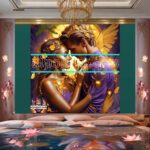 Couple
Love Golden Artistic weather Wall Art Home Decor _80 - Image 2