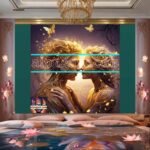 Couple
  Love Golden Artistic Abstract Wall Art Home Decor _82 - Image 2