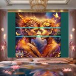 Couple
Love Golden Artistic weather Wall Art Home Decor _84 - Image 2
