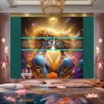 Couple
  Love Golden Artistic Abstract Wall Art Home Decor _94 - Image 2